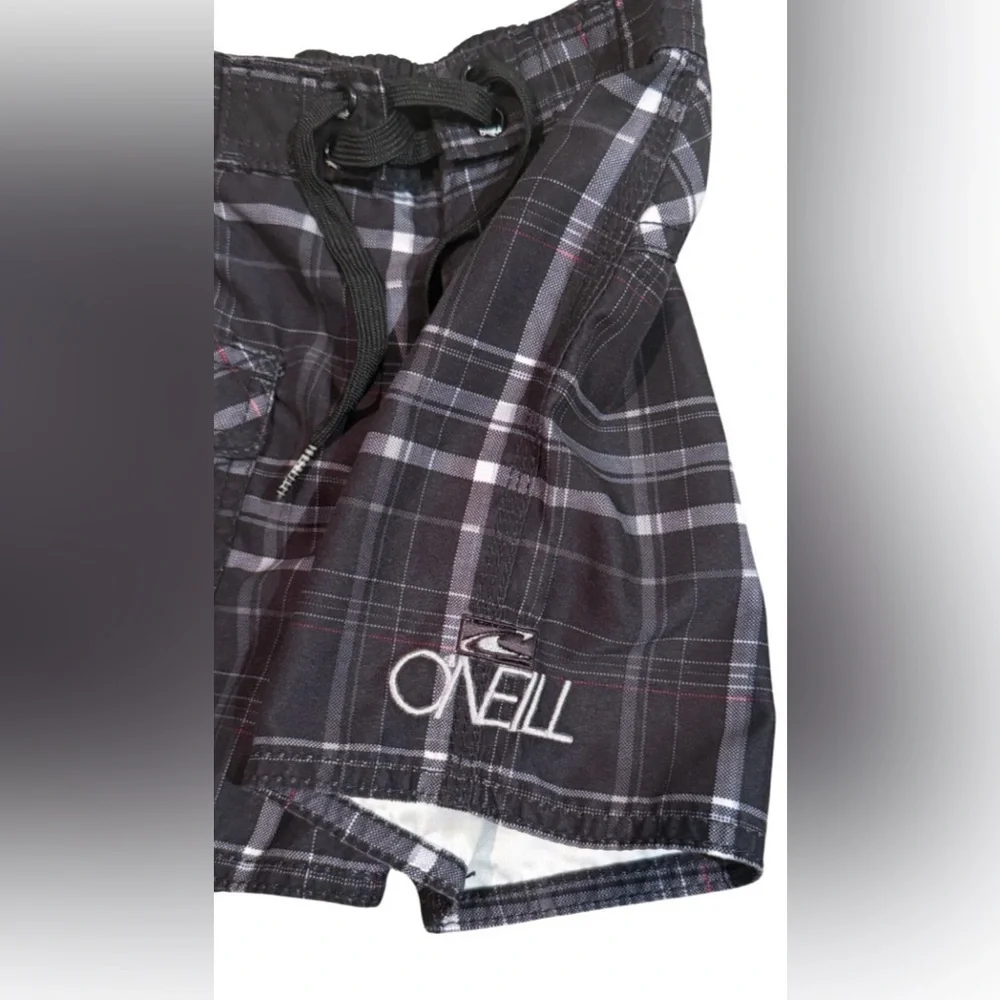 O’Neill Toddler Boys Plaid swim trunks